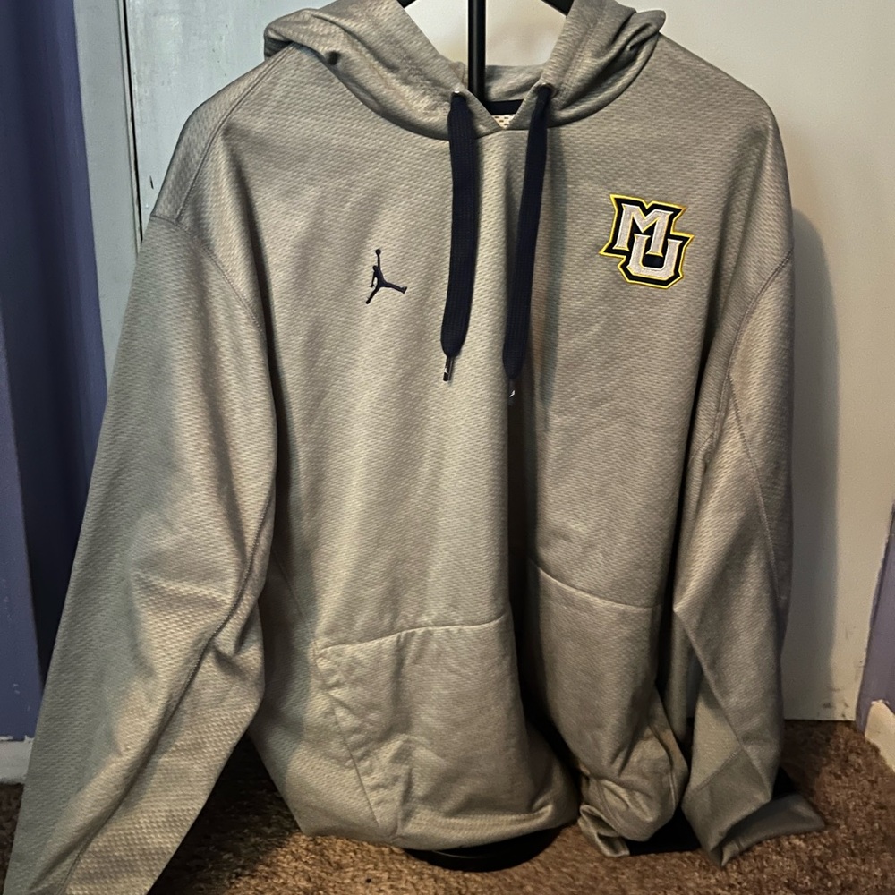 Gray Jordan Marquette University Sweatshirt